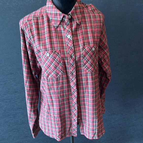 Woolrich Red Plaid Women's Blouse - Picture 1 of 6